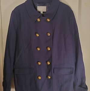 🥨2 for$30 Double button navy blue